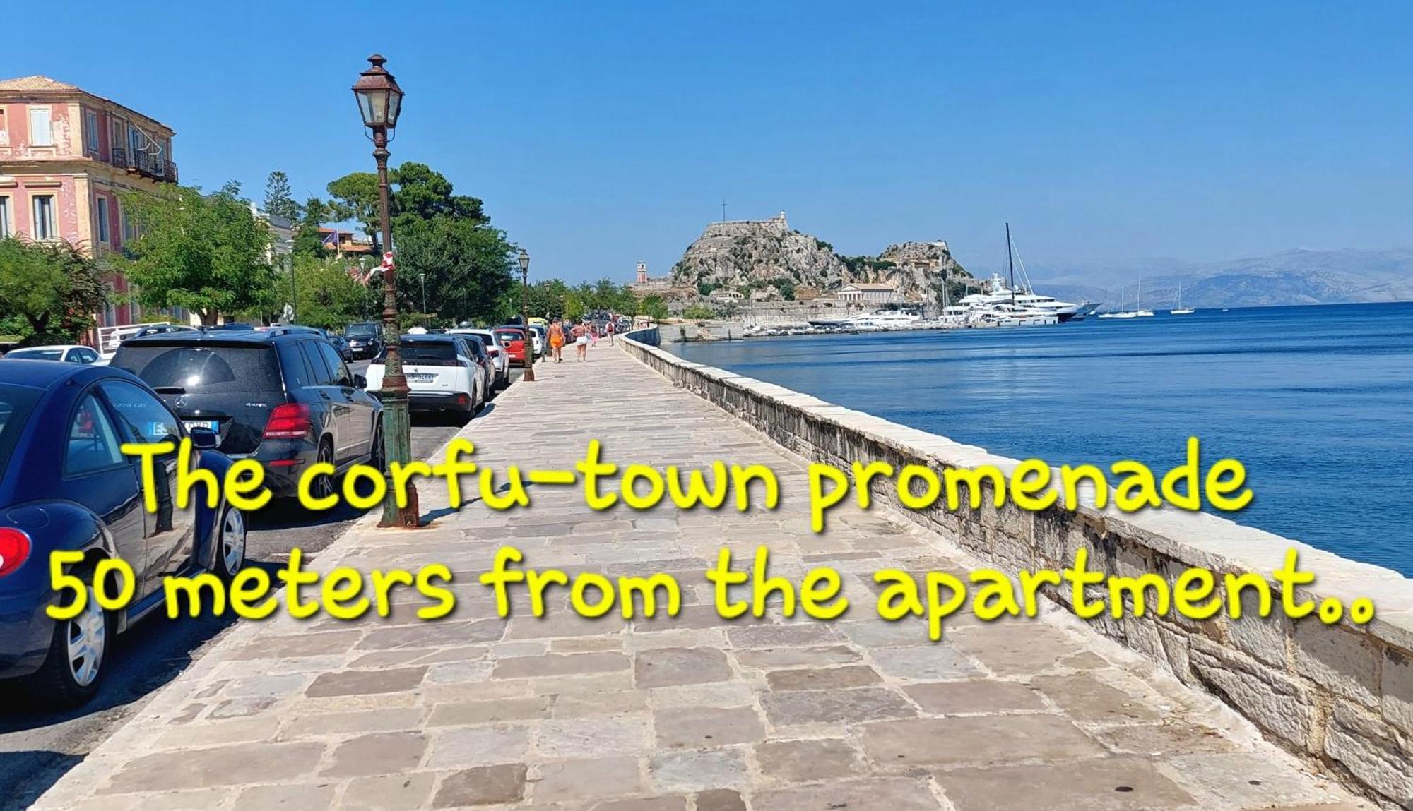Aay- Best Corfu Town & Sea Apart 2Bedroom Renovated + Lift / Comfy&Design+Wifi Экстерьер фото